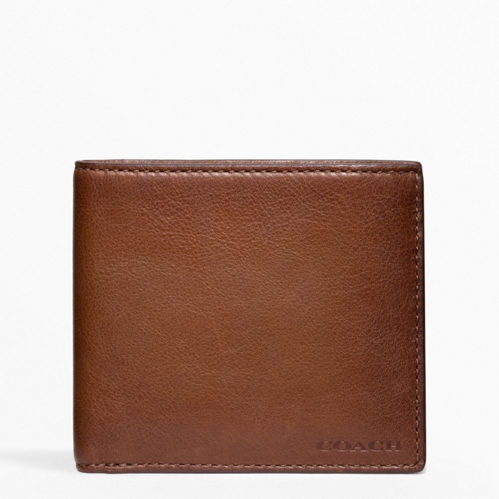 BLEECKER LEATHER MONEY CLIP SINGLE BILLFOLD - f74561 - FAWN