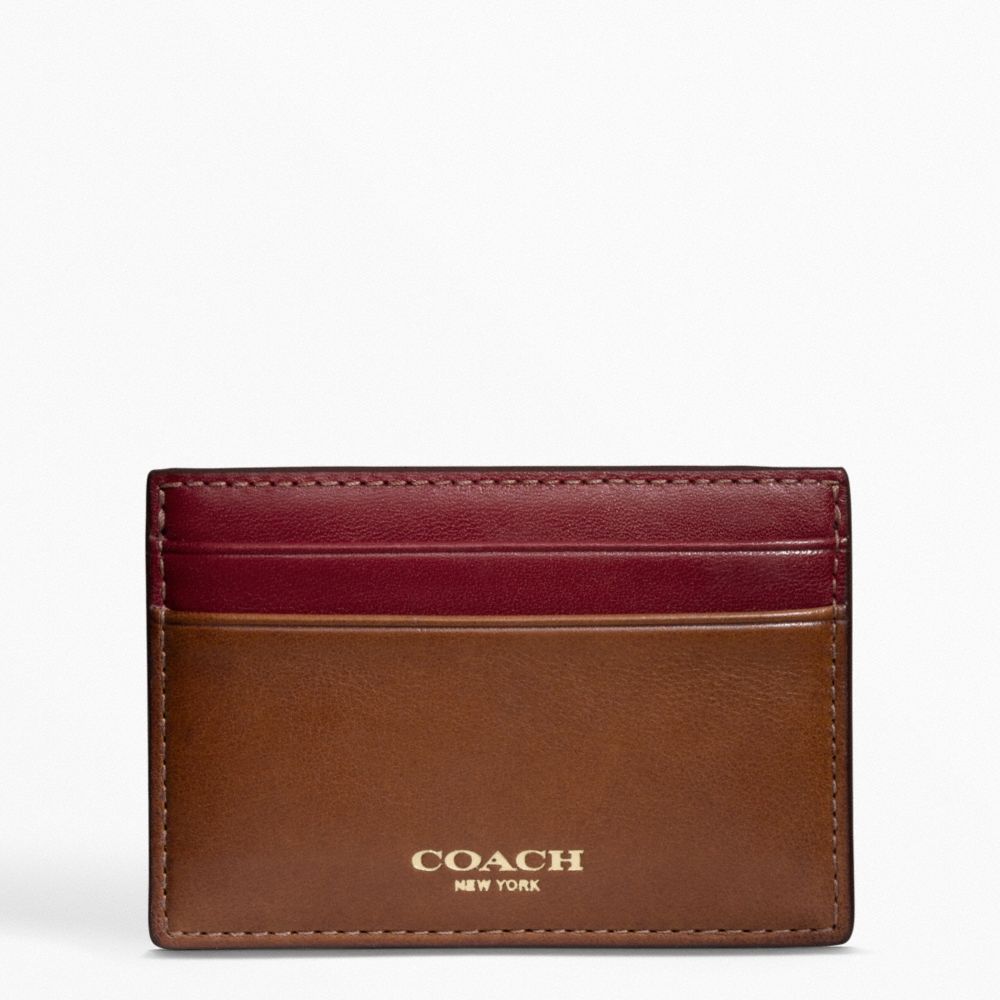COACH F74589 BLEECKER LEATHER ID CARD CASE ONE-COLOR