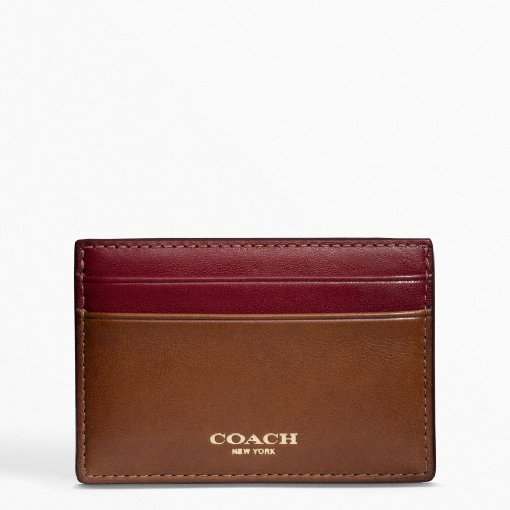 COACH F74589 Bleecker Leather Id Card Case 