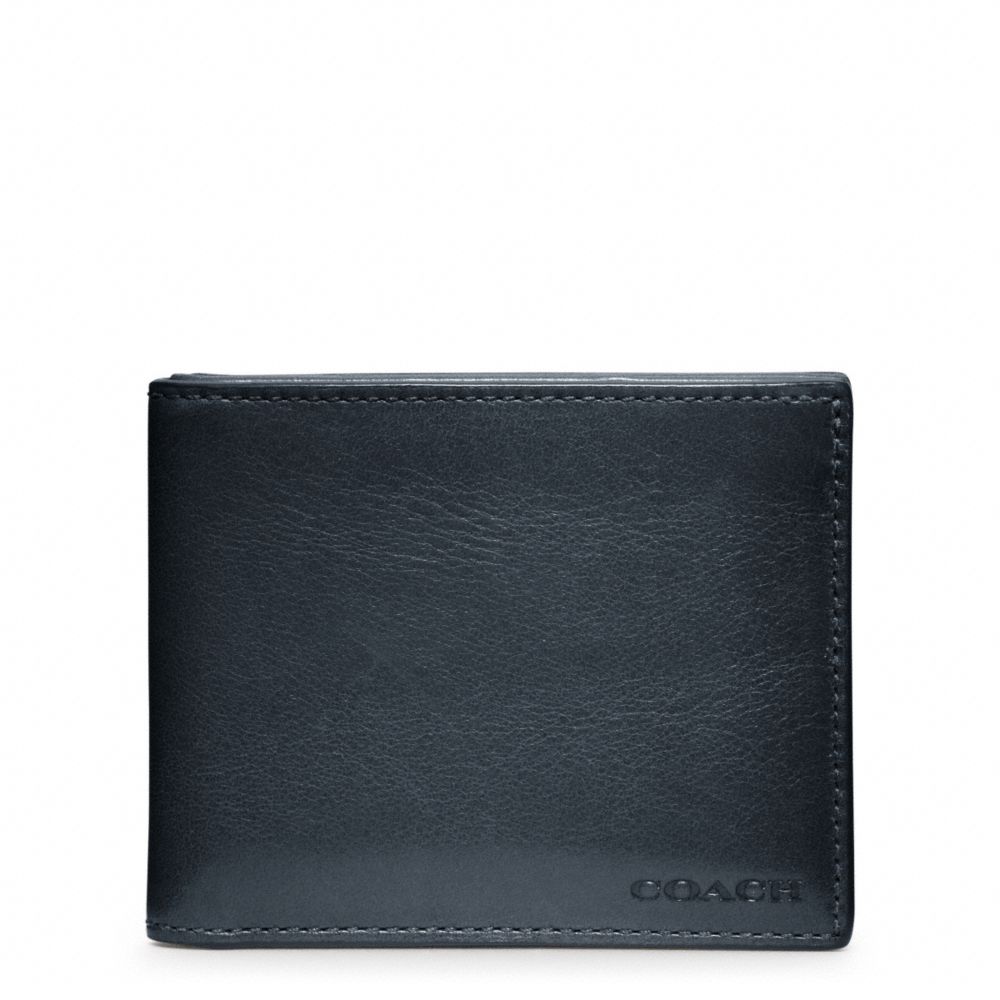 COACH F74590 Bleecker Leather Slim Billfold Id Wallet 