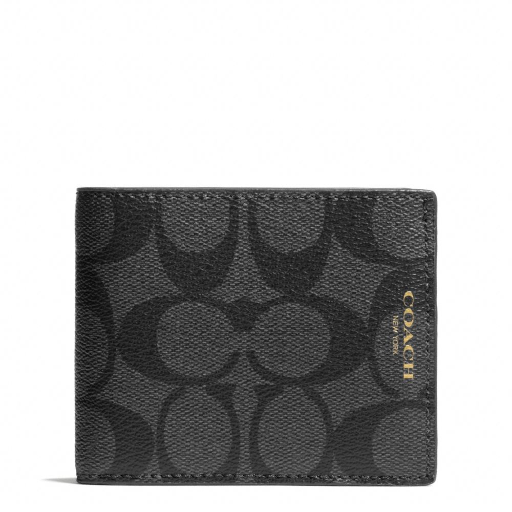 COACH F74612 BLEECKER SIGNATURE SLIM BILLFOLD ONE-COLOR