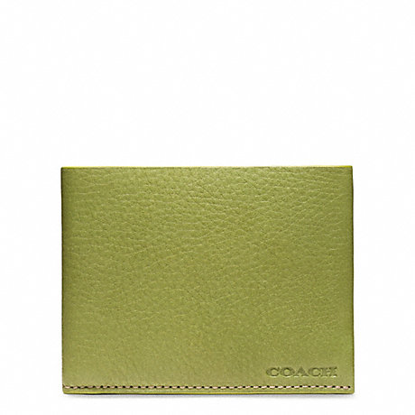 COACH F74614 BLEECKER PEBBLED LEATHER SLIM BILLFOLD ONE-COLOR