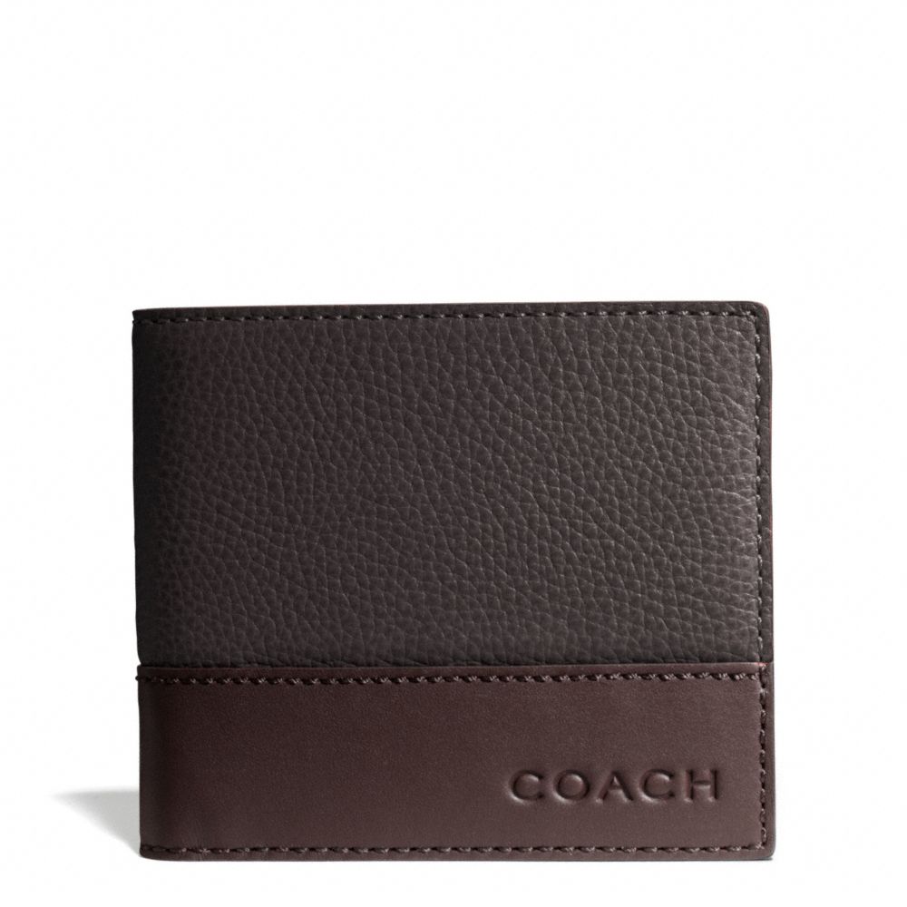 COACH F74637 Camden Leather Coin Wallet MAH/DARK MAHOGANY