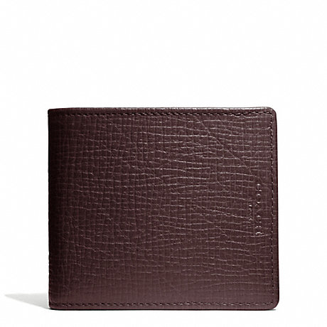 COACH f74672 CROSBY COMPACT ID WALLET IN BOX GRAIN LEATHER 