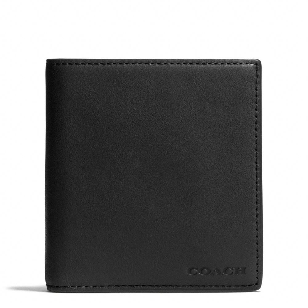 BLEECKER COLORBLOCK SLIMFOLD WALLET - SHARKSKIN/FAWN - COACH F74704