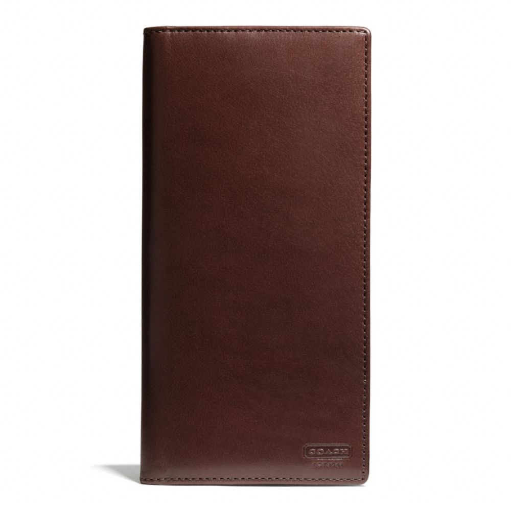 COACH F74717 Water Buffalo Slim Breast Pocket Wallet MAHOGANY