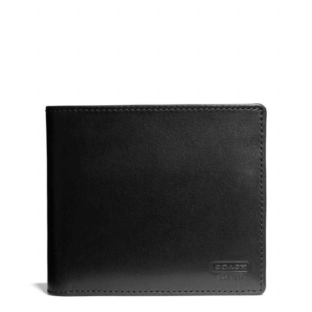 WATER BUFFALO COMPACT ID WALLET - BLACK - COACH F74764