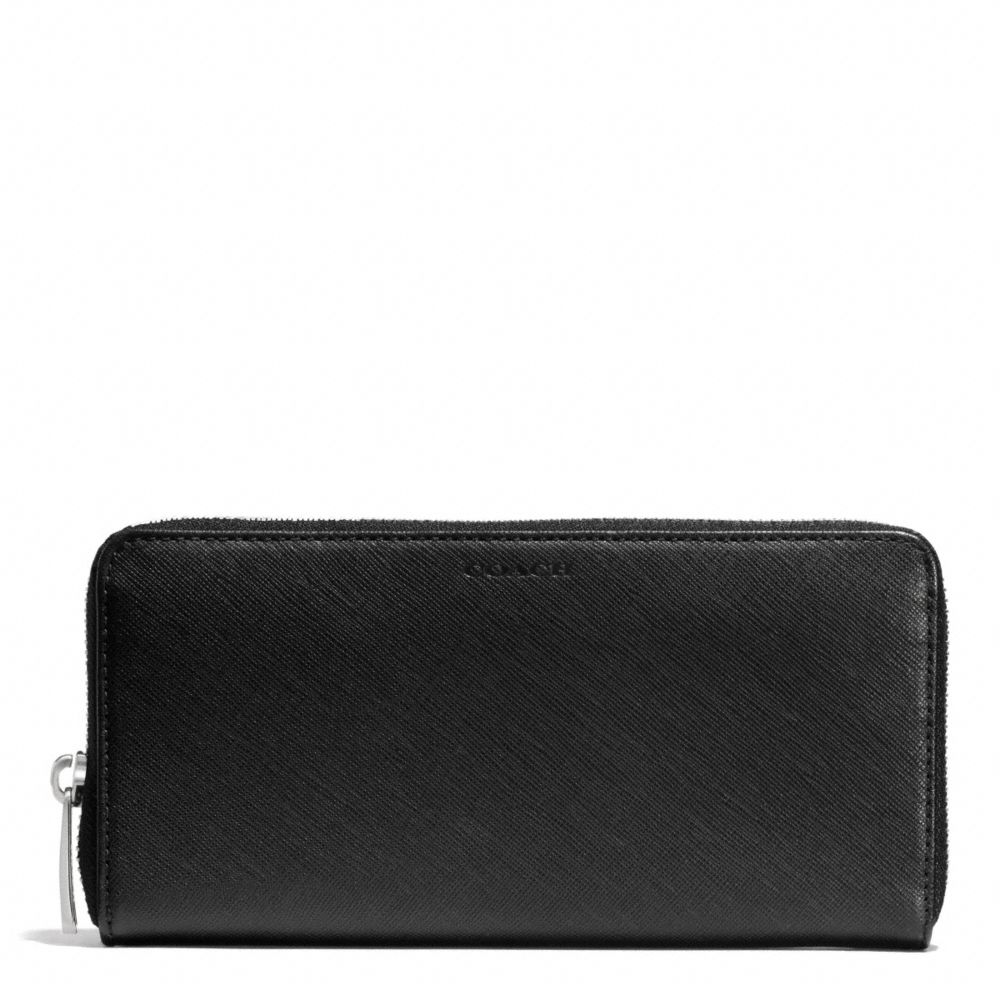 COACH F74769 Saffiano Leather Lexington Accordion Wallet BLACK