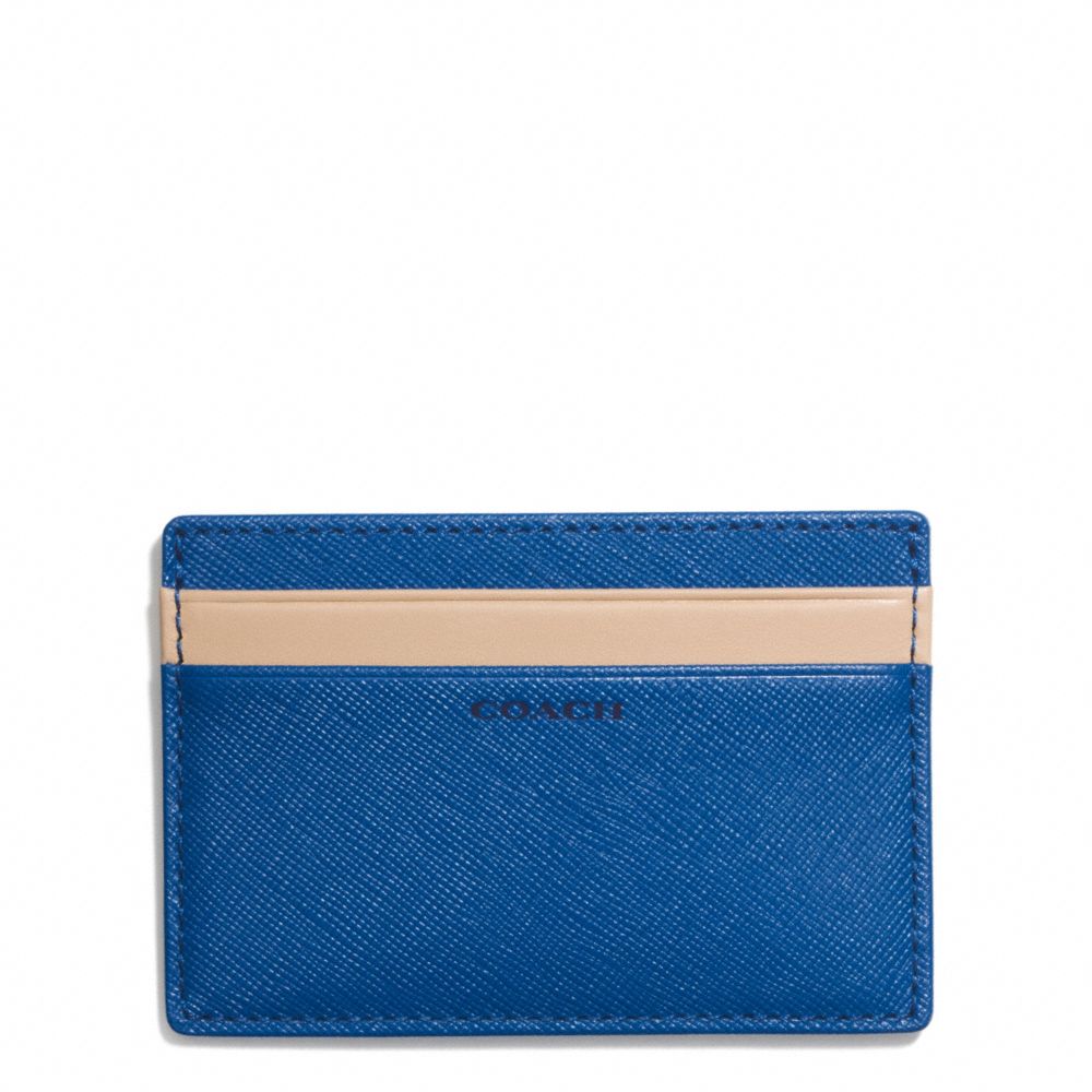 COACH F74772 Lexington Saffiano Slim Card Case MARINE, MARINA