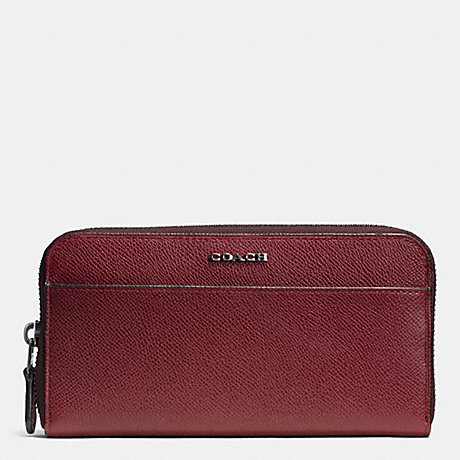 COACH f74851 ACCORDION WALLET IN LEATHER  BORDEAUX