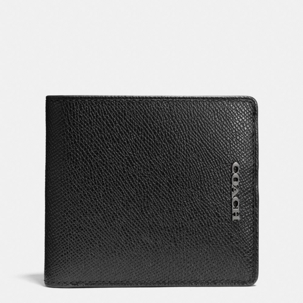 COIN WALLET IN LEATHER - f74882 -  BLACK
