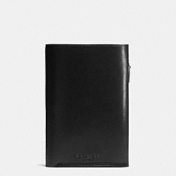 COACH F74921 - ARTISAN SNAP COIN AND CARD WALLET IN LEATHER  BLACK