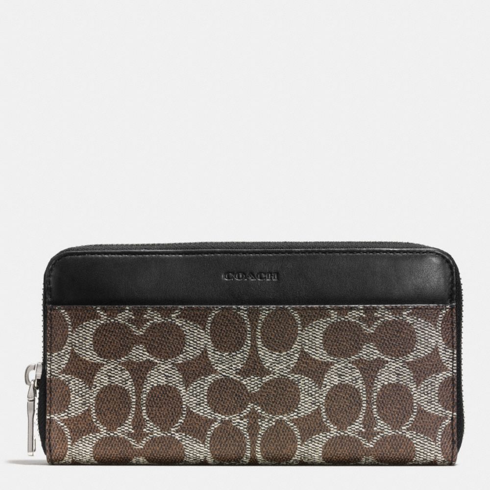 COACH F74936 - ACCORDION WALLET IN SIGNATURE SADDLE