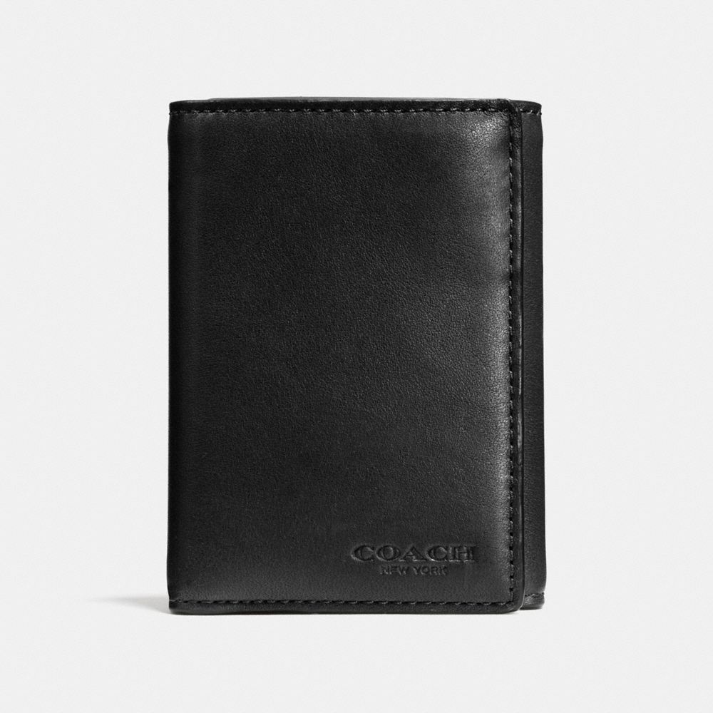 COACH F74948 Trifold Wallet BLACK