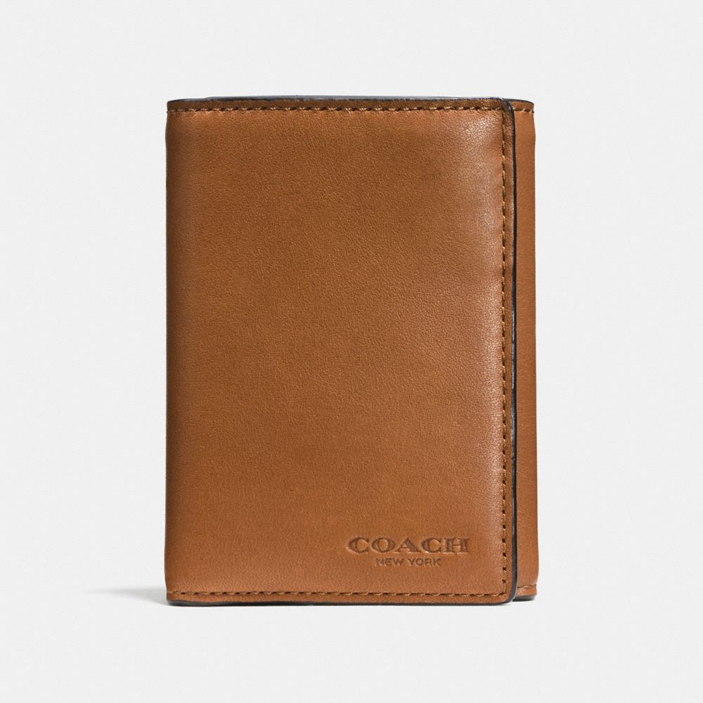 COACH F74948 - TRIFOLD WALLET SADDLE