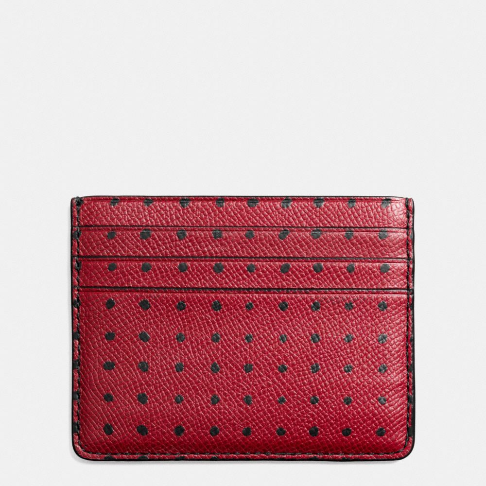 CARD CASE IN PRINTED CROSSGRAIN LEATHER - f74952 - BANDIT