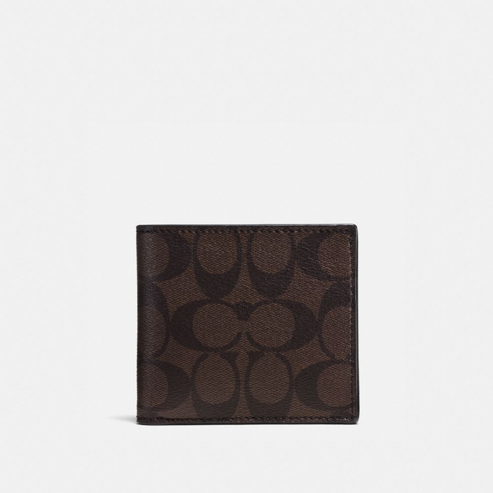 COIN CASE IN SIGNATURE - MAHOGANY/BROWN - COACH F75006