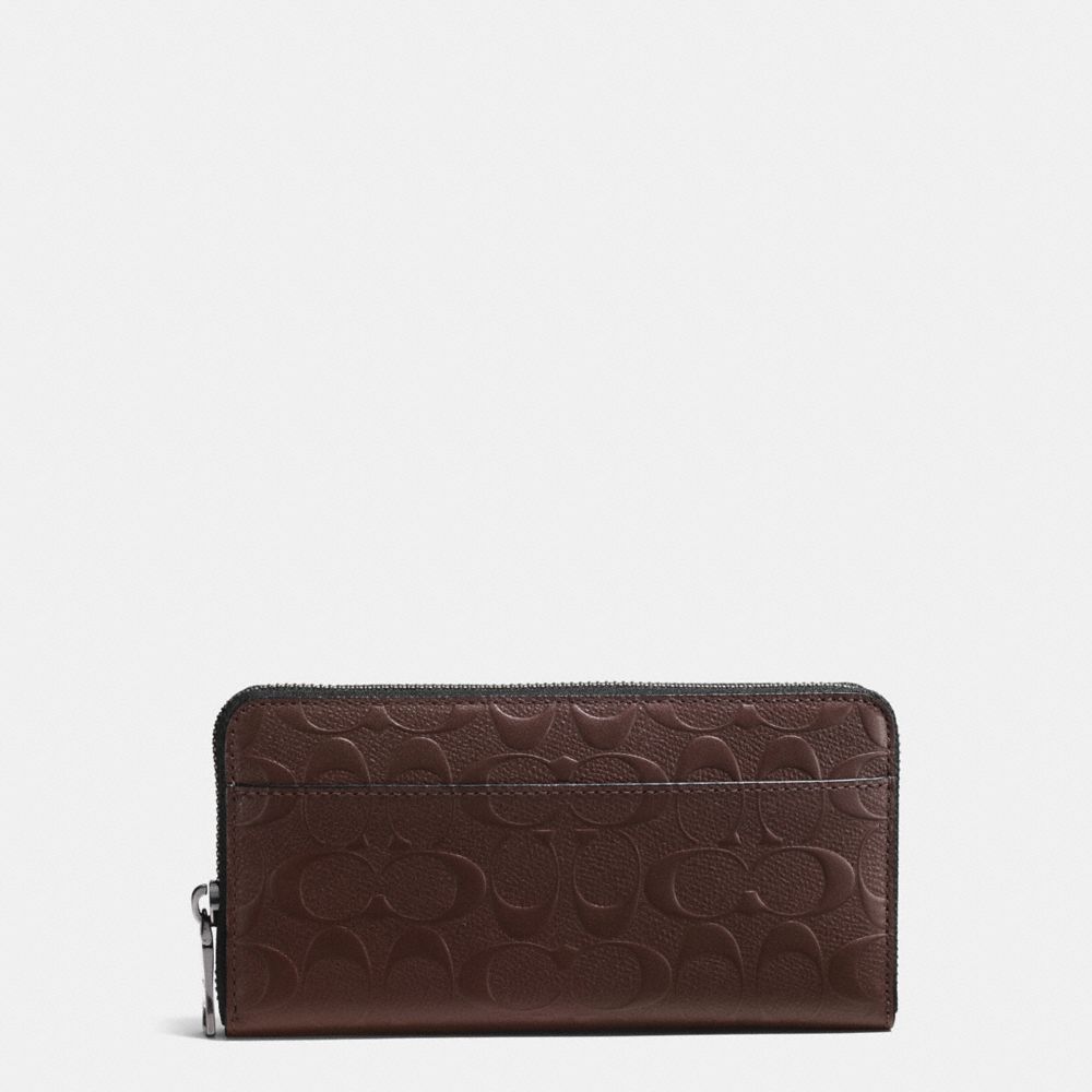 COACH F75372 - ACCORDION WALLET IN SIGNATURE CROSSGRAIN LEATHER ...