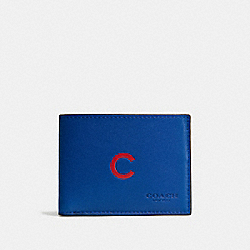 COACH F75435 Mlb Slim Billfold Wallet CHI CUBS