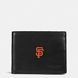 COACH F75435 Mlb Slim Billfold Wallet SF GIANTS