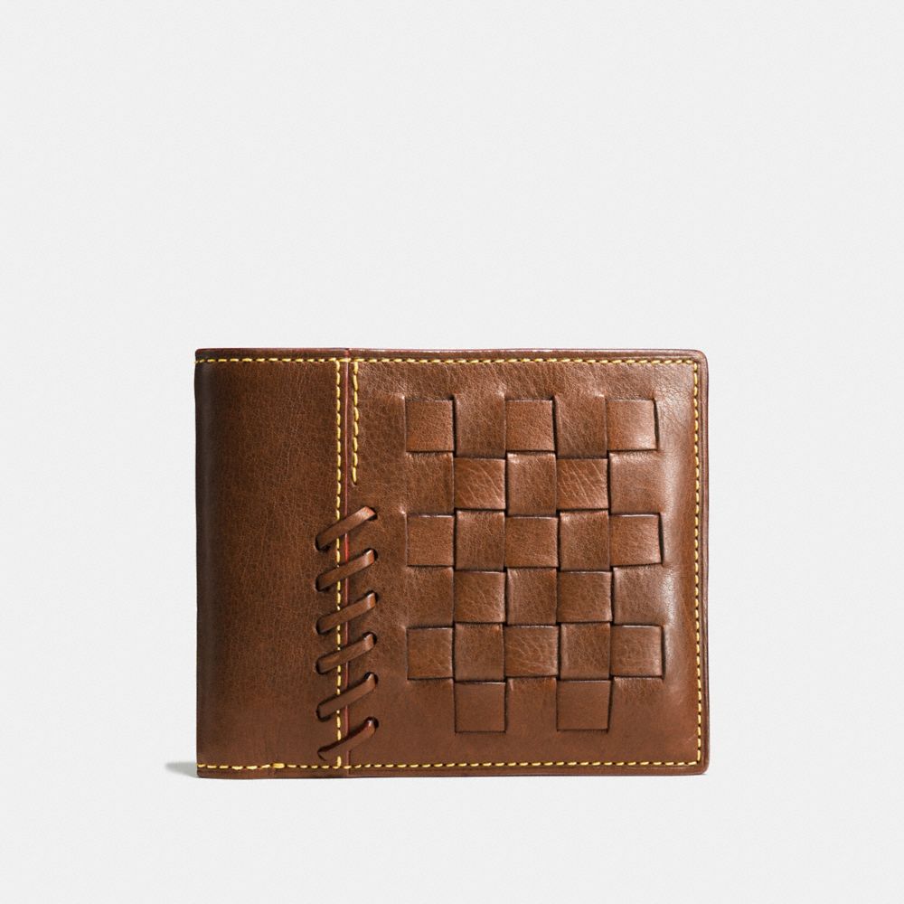 COACH F75453 RIP AND REPAIR 3-IN-1 WALLET DARK-SADDLE