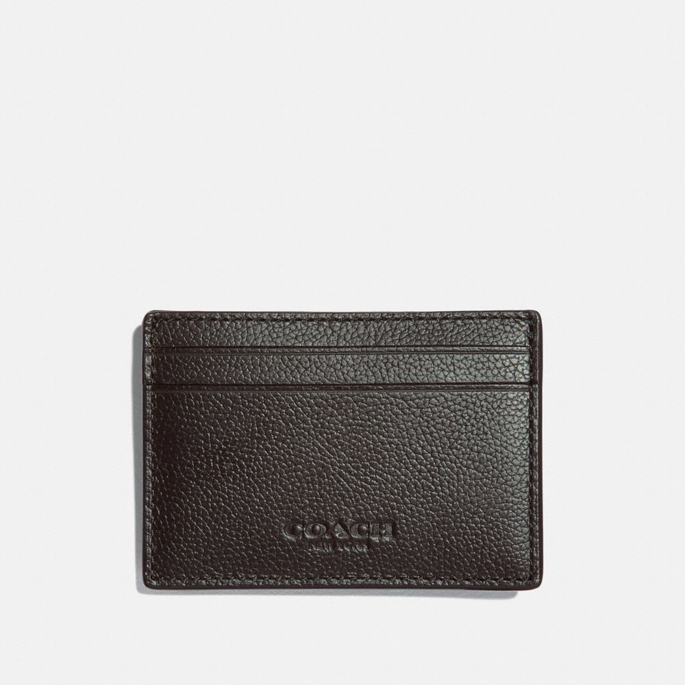 MONEY CLIP CARD CASE - BLACK/NICKEL - COACH F75459