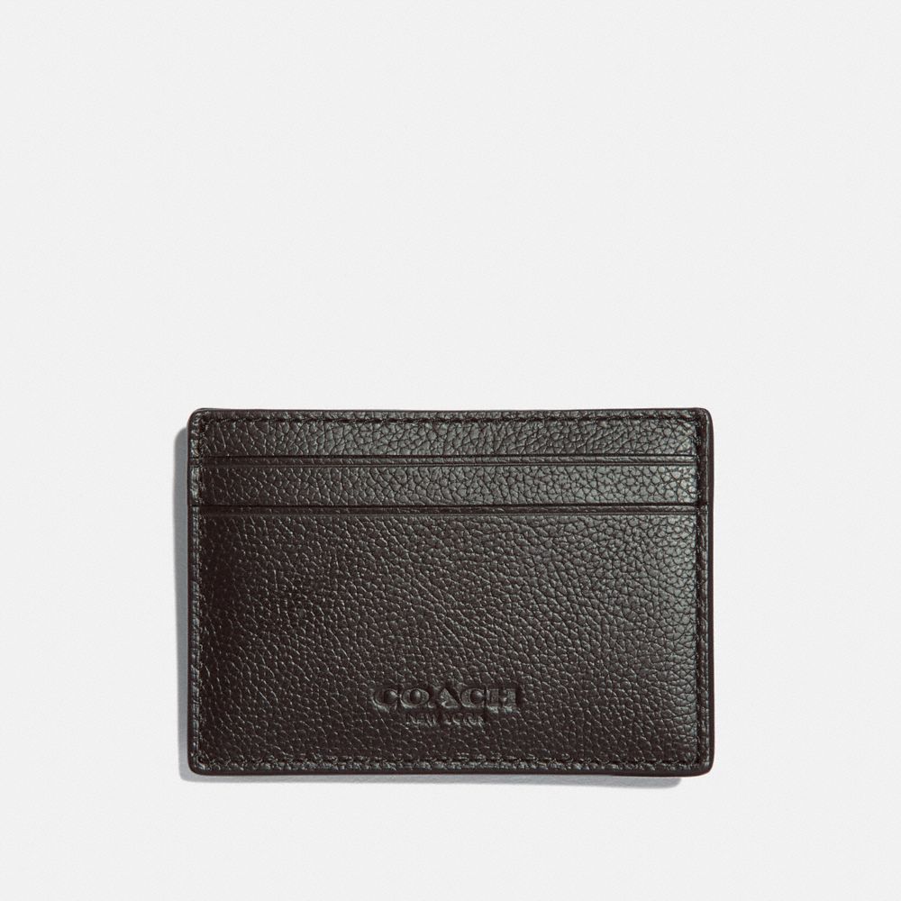 MONEY CLIP CARD CASE - COACH F75459 - BLACK/NICKEL