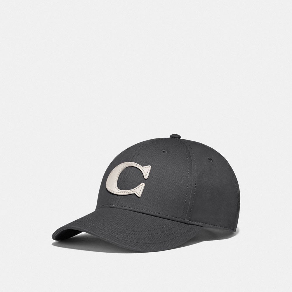 COACH F75703 Varsity C Cap CHARCOAL