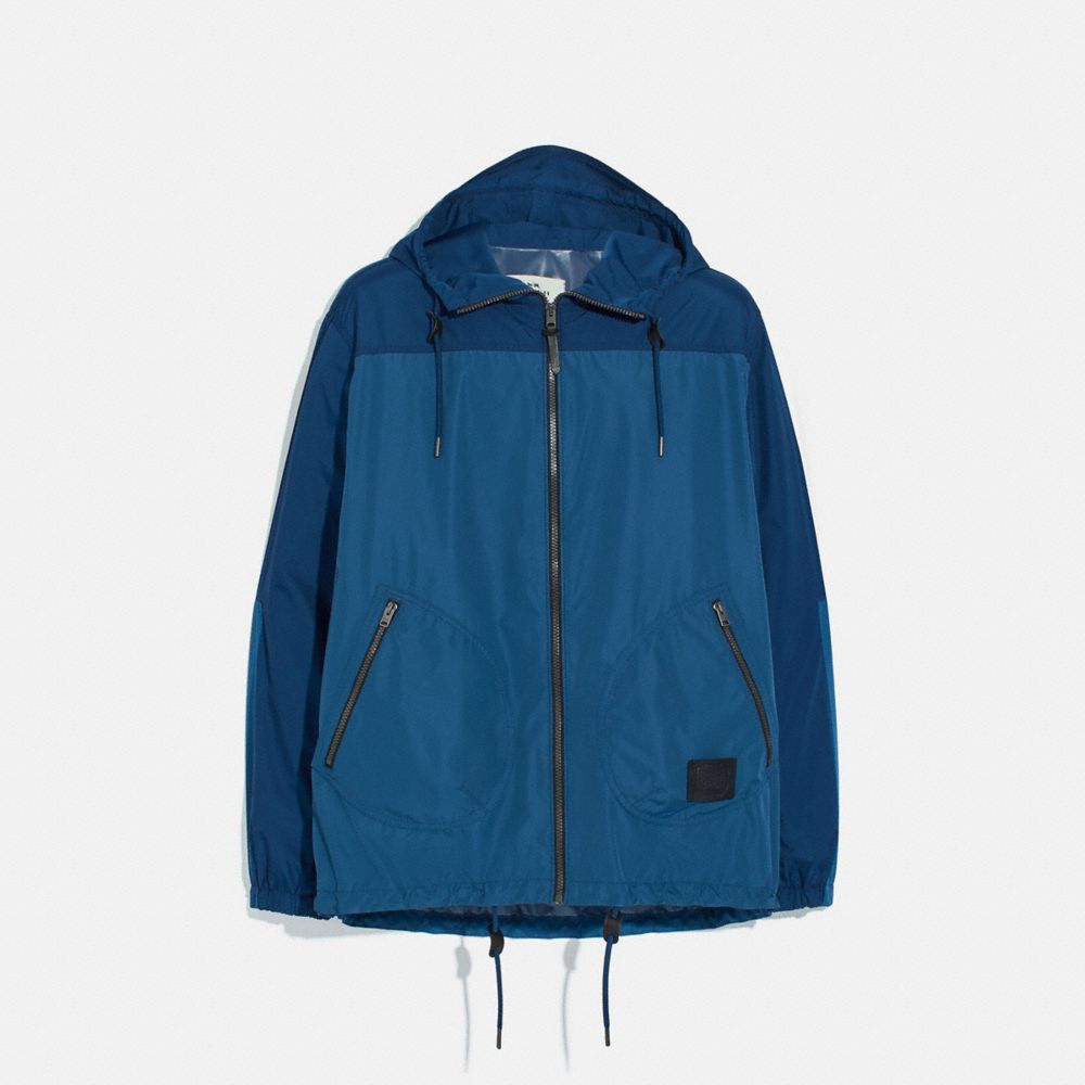 COACH F75707 - RAIN REACTIVE WINDBREAKER - COBALT | COACH CLEARANCE