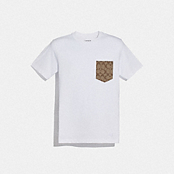 COACH F75710 Essential T-shirt WHITE