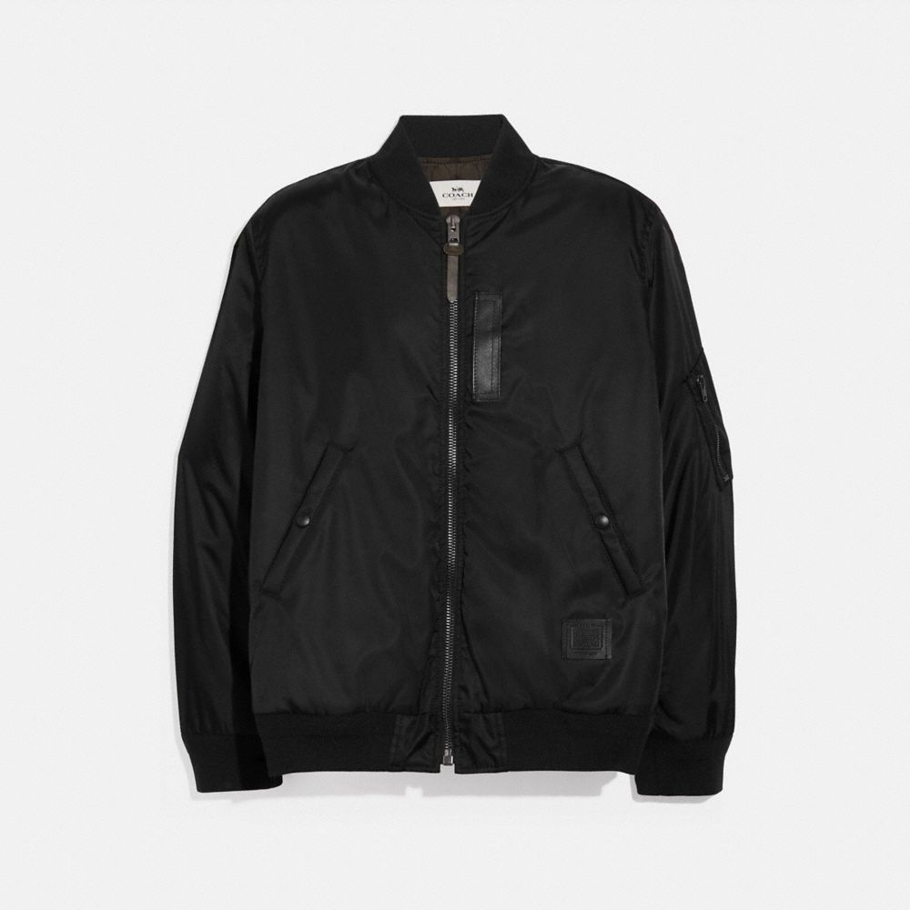 COACH F75711 Ma-1 Jacket BLACK