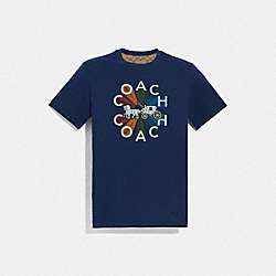 COACH F75712 Coach Graphic T-shirt NAVY
