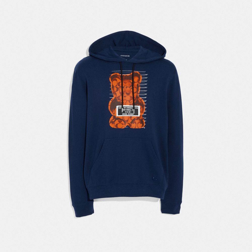 COACH VANDAL GUMMY HOODIE - NAVY - F75717