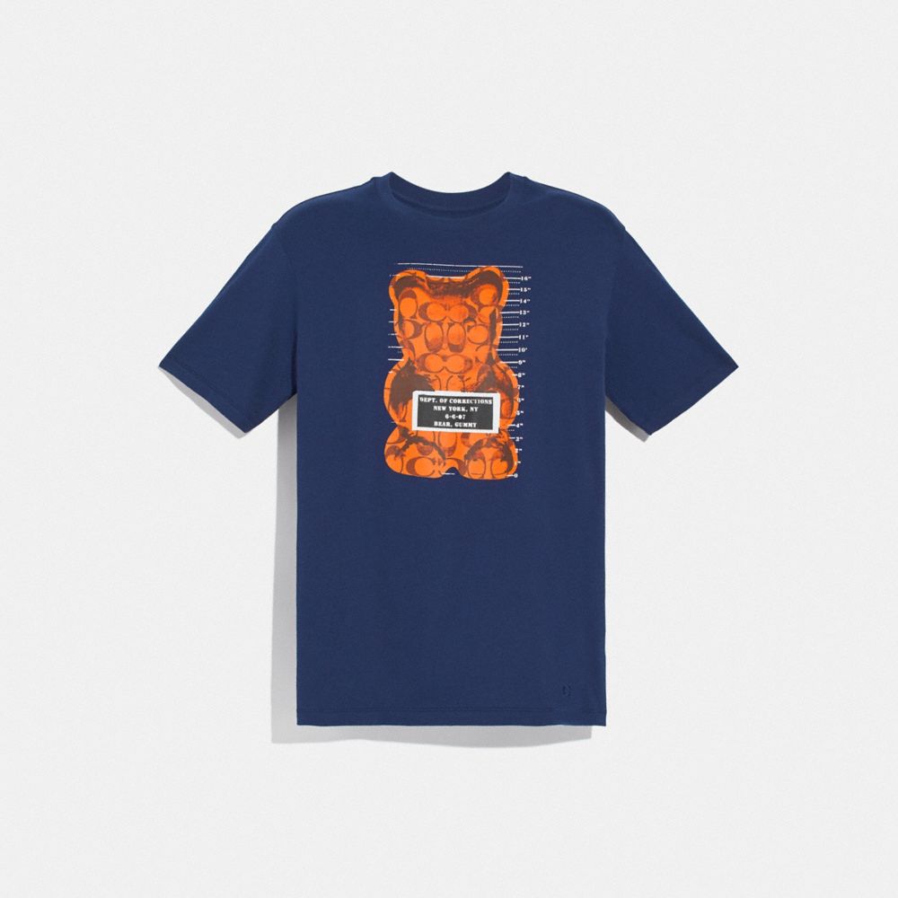 COACH F75718 - VANDAL GUMMY T-SHIRT NAVY