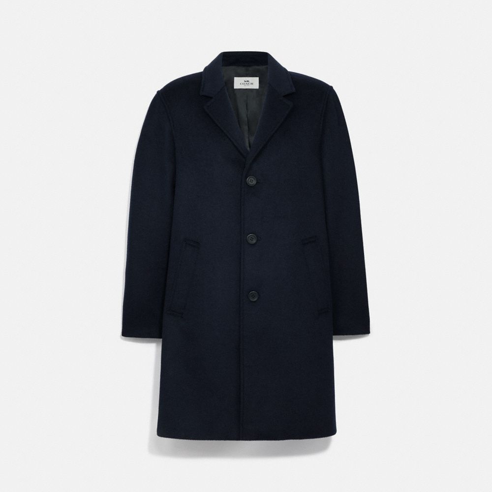 COACH TOP COAT - NAVY - F75733