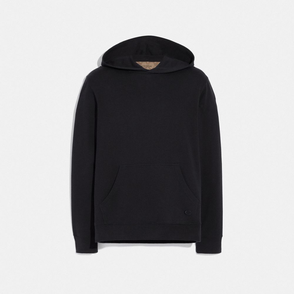 COACH F75741 Embossed Hoodie BLACK