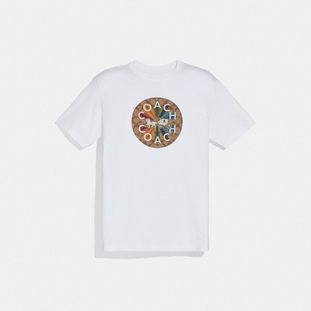 COACH F75825 COACH GRAPHIC T-SHIRT WHITE