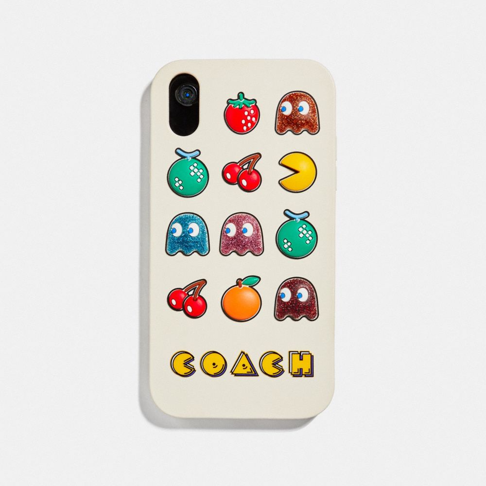 IPHONE XR CASE WITH PAC-MAN MOTIF - F75851 - CHALK MULTI