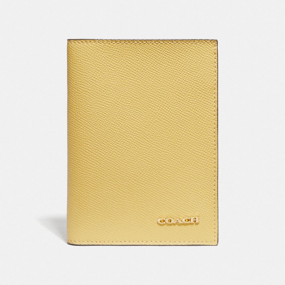 COACH F75880 PASSPORT CASE SUNFLOWER/GOLD