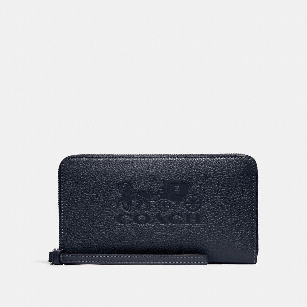 LARGE PHONE WALLET - MIDNIGHT/SILVER - COACH F75908