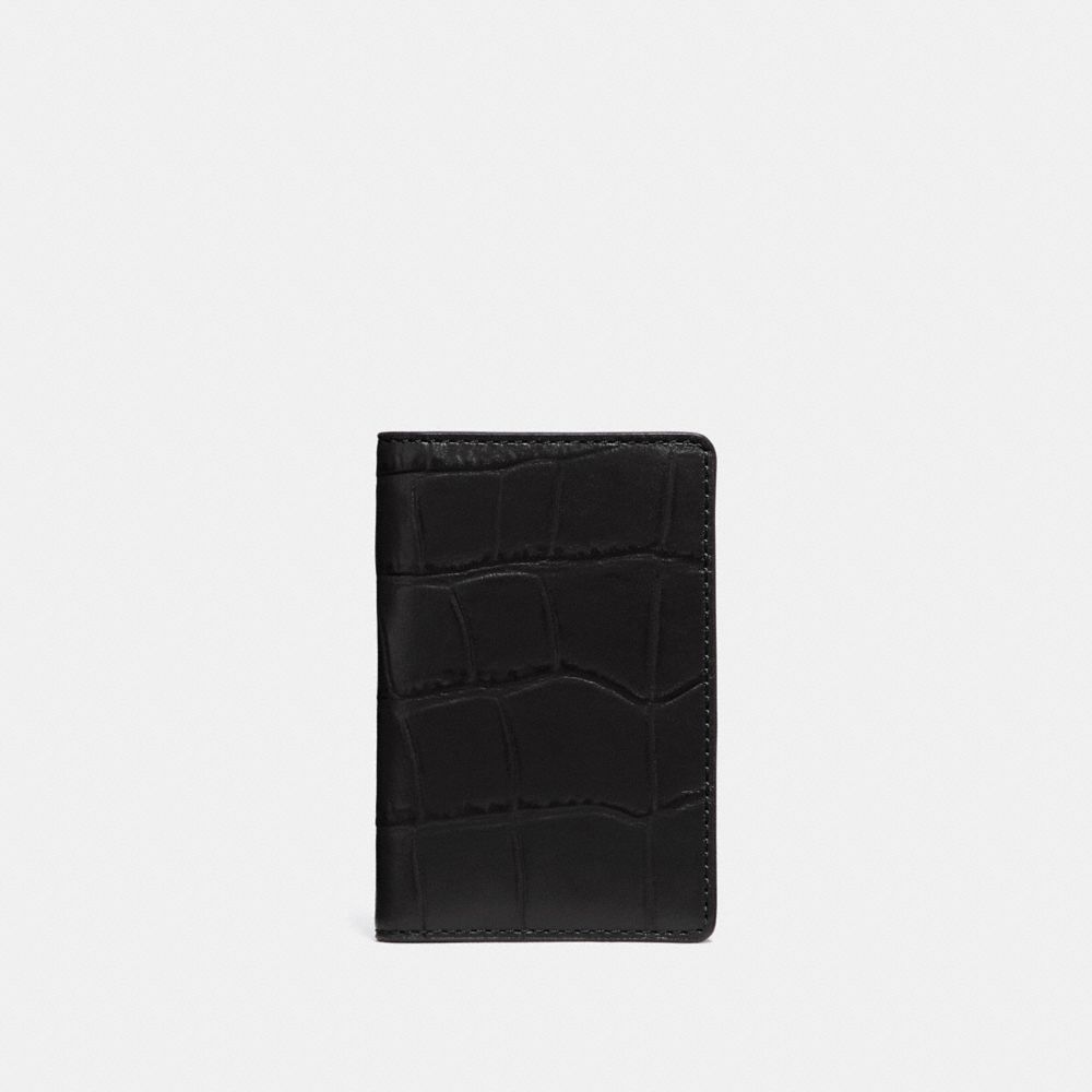 COACH CARD WALLET - BLACK - F75913