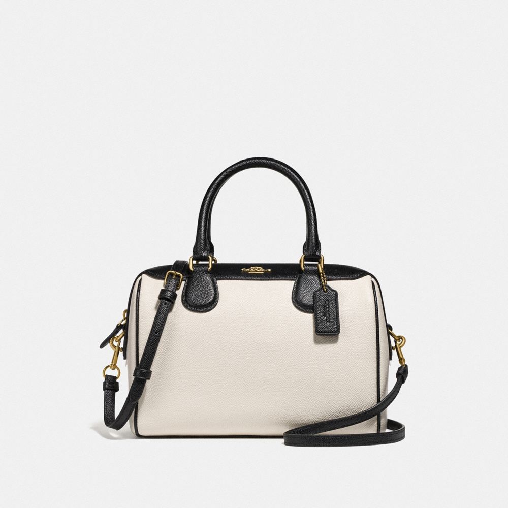 COACH F75920 - MINI BENNETT SATCHEL IN COLORBLOCK - GOLD/CHALK