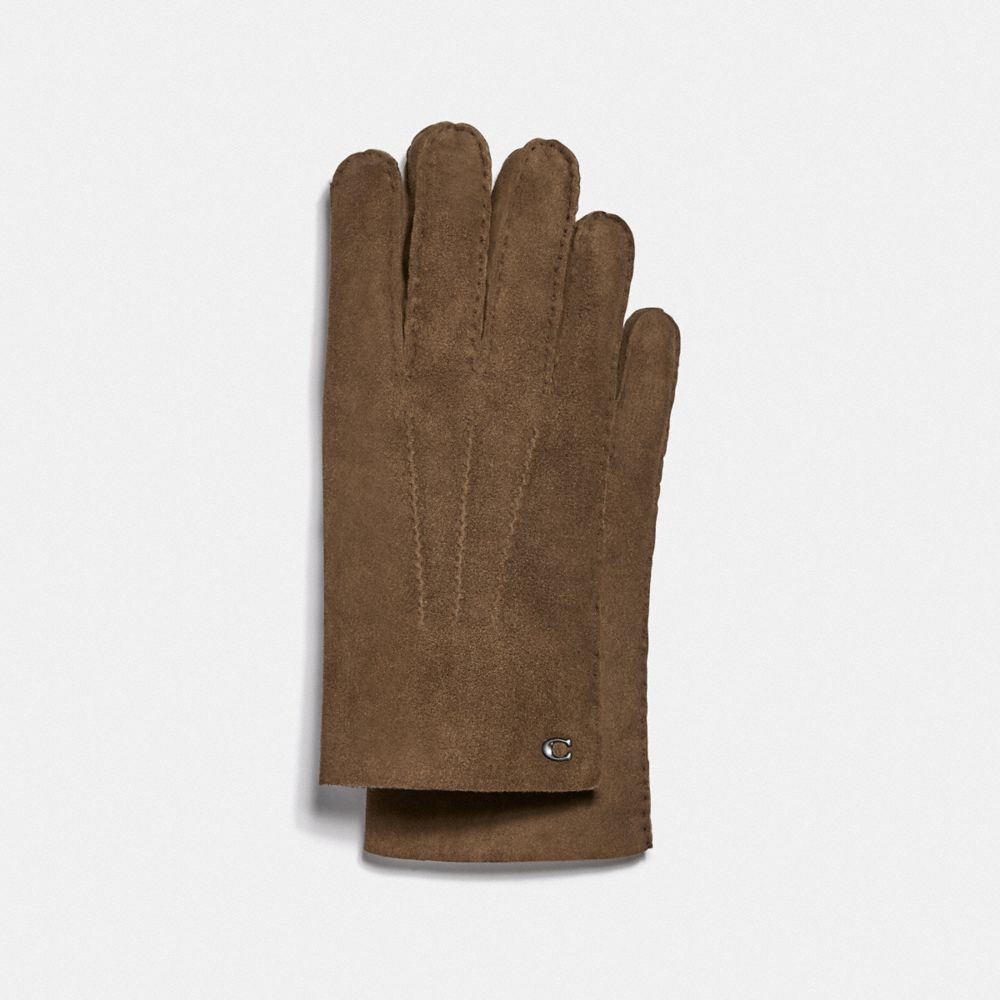 COACH F75939 - SHEARLING GLOVES TAUPE