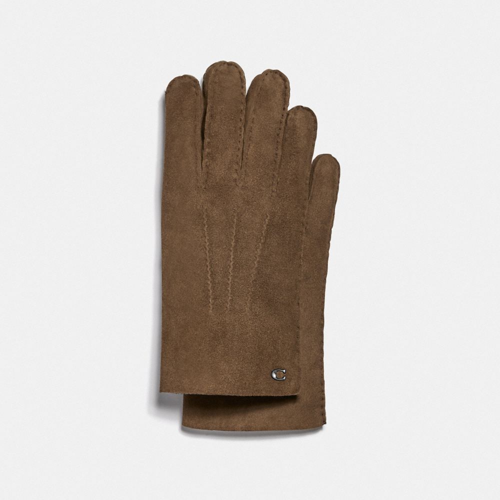 COACH F75939 Shearling Gloves TAUPE