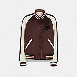 COACH REVERSIBLE SOUVENIR JACKET - BORDEAUX/PINK - F76052