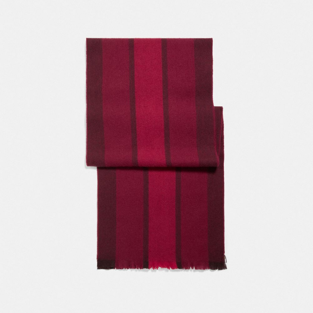 COACH F76059 VARSITY SPORT SCARF OXBLOOD