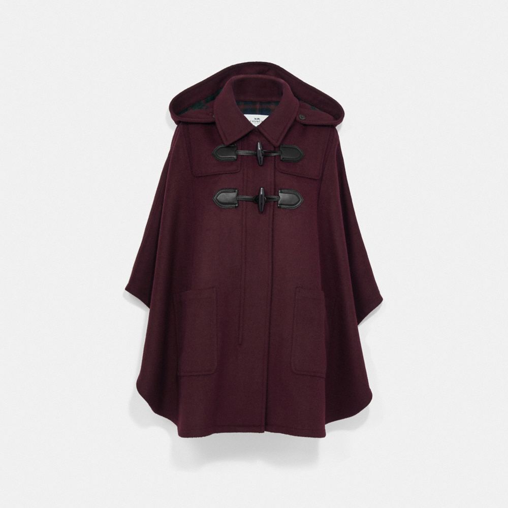 COACH F76277 DUFFLE CAPE BURGUNDY