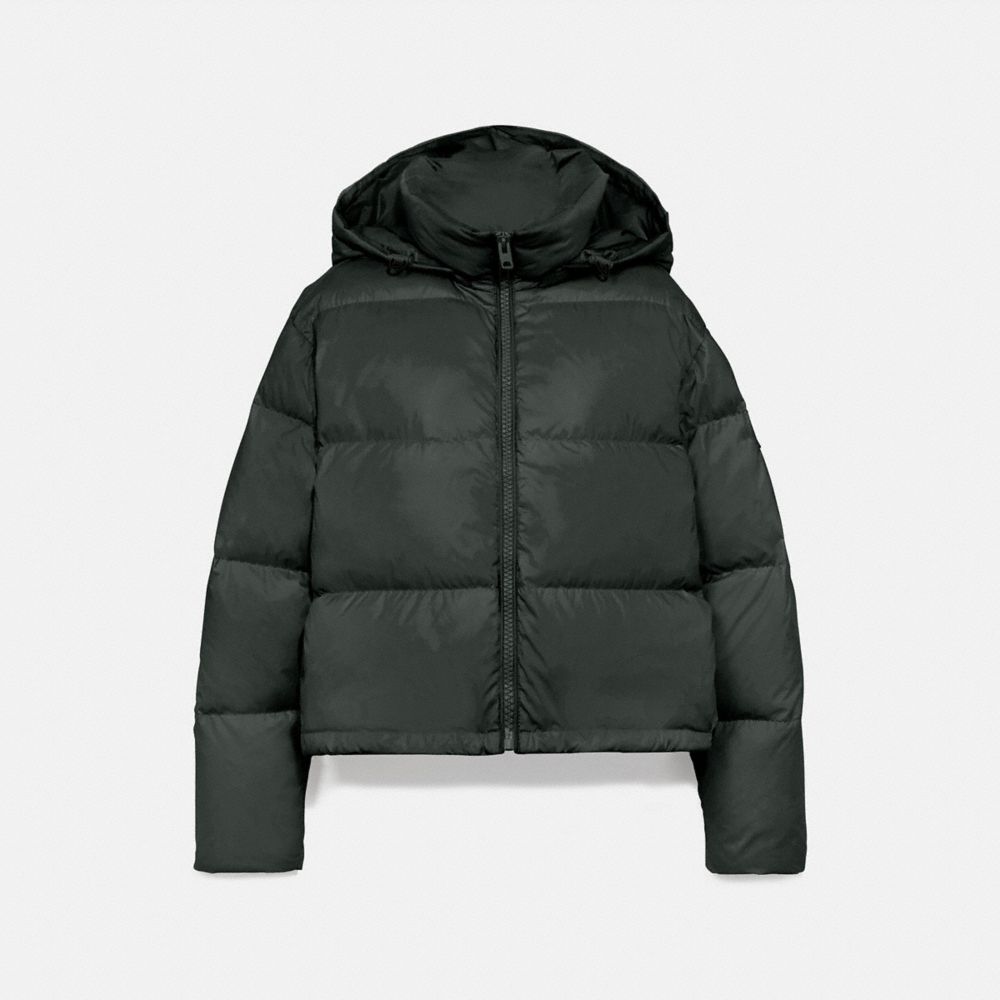 SHORT PUFFER - F76281 - EVERGREEN