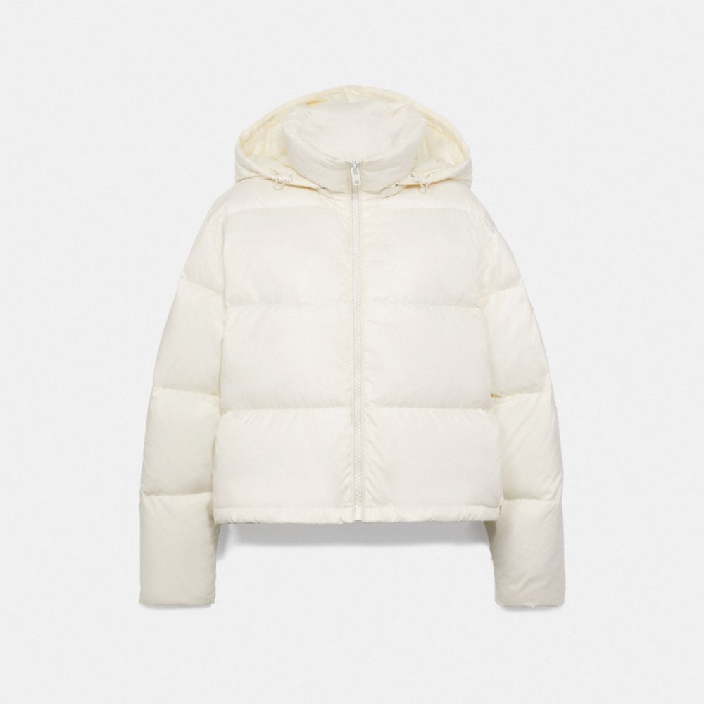 SHORT PUFFER - CREAM - COACH F76281