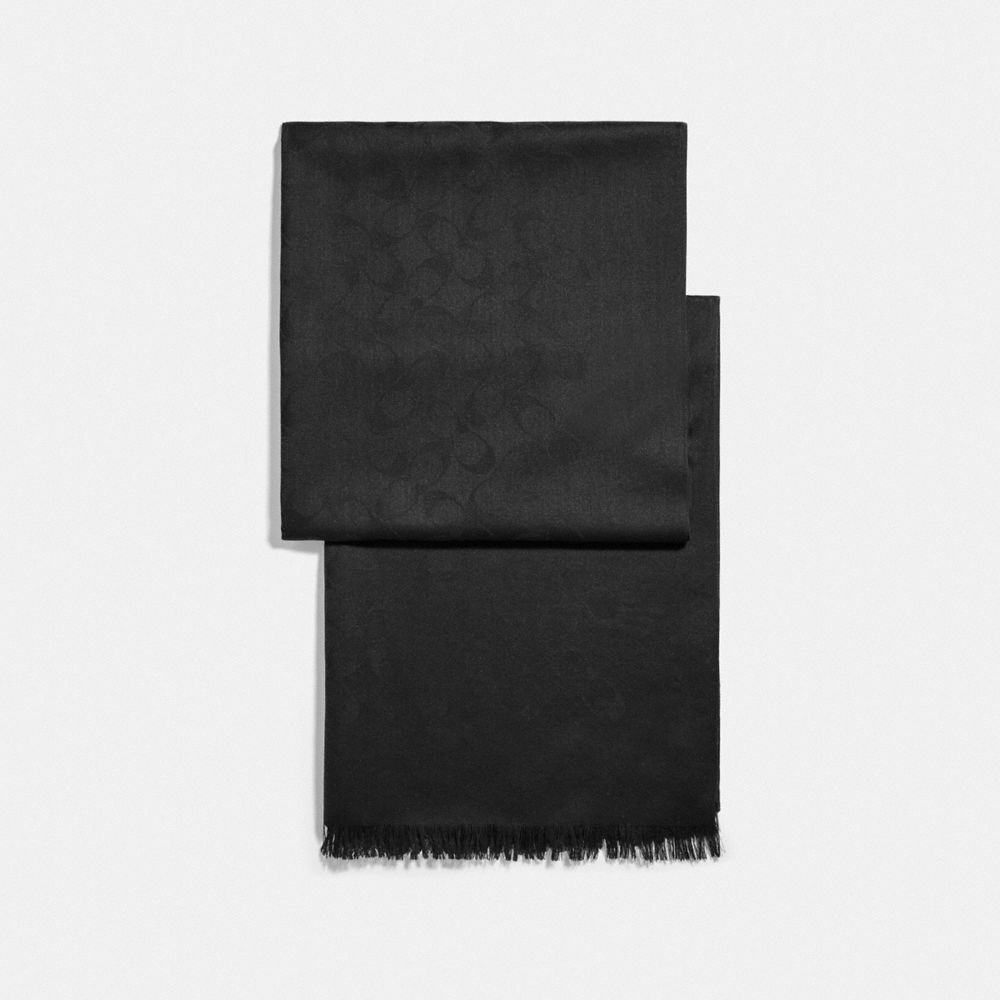 COACH SIGNATURE WRAP - BLACK/BLACK - F76394